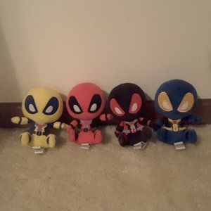 Deadpool Funko Mopeez Plush Lot of 4 Like New!